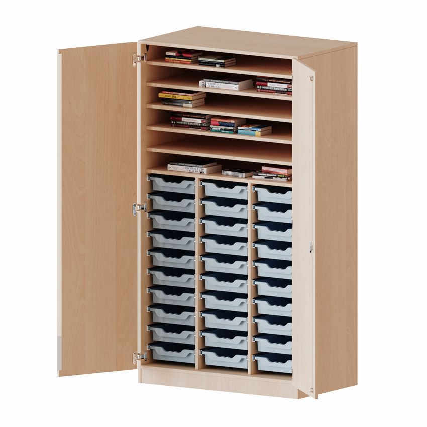 Bastelschrank 5 OH, 30 Boxen M, 4 Dekore 